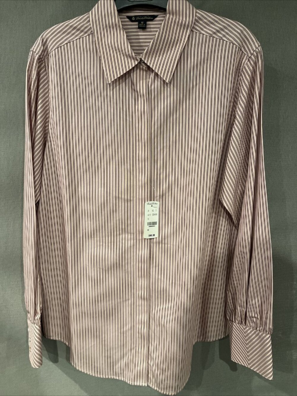 Brooks brothers women's button-down shirt, pink, size 12 NWT